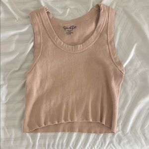 PacSun Women's Ribbed Tank Top - Tan